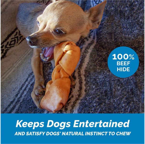 4-5" Rawhide Bones for dogs | Premium Rawhide Chews (50 Count) - Image 9
