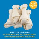 4-5" Rawhide Bones for dogs | Premium Rawhide Chews (50 Count)