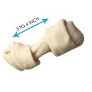3-4" inches Rawhide Bones Chews | Premium Rawhide Dog Chews (15, 25, 50 or 100 Count)