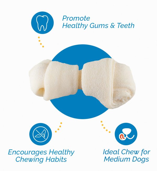 2-3" Inches Rawhide Bones Chews for Small Dogs(50 Count) 100% Natural  | Premium Raw Hides Bulk Treats - Image 3
