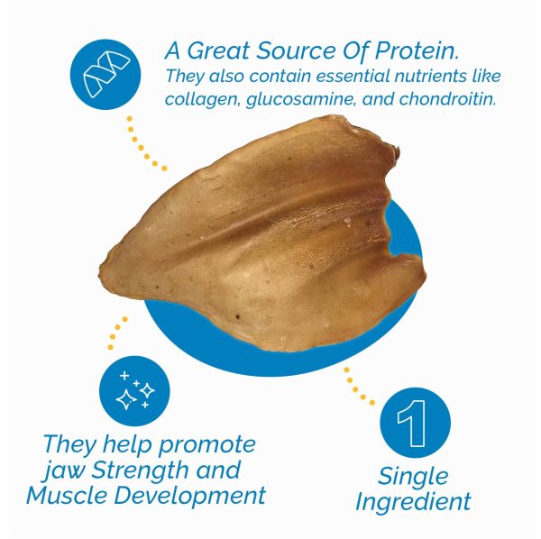 Cow Ears for Dogs | 100% Natural Cow Ears Chews (10 and 100 Count) by 123 Treats - Image 5