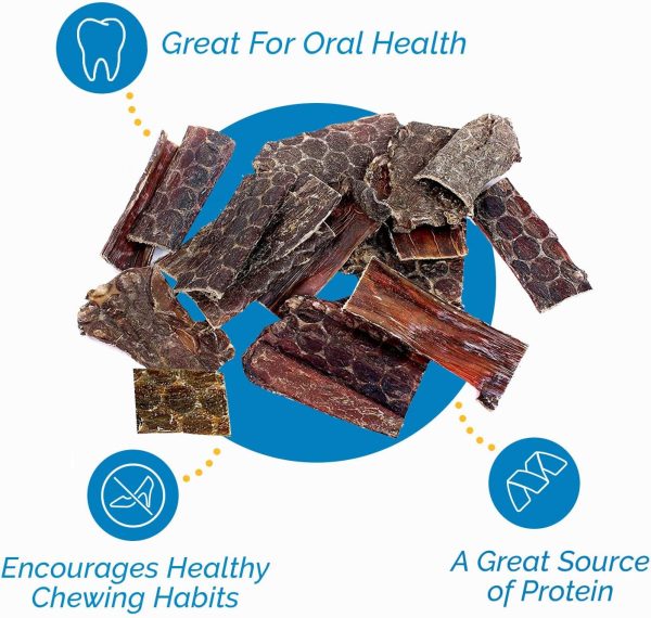 Beef Chews for Dogs (1 Pound) Gullet Jerky treats  | All Natural Esophagus Treats - Image 5