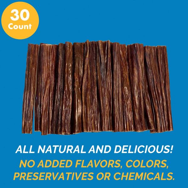 Beef Stick Dog Treats - 100% Natural Esophagus Gullet Chews for Dogs (6 inches 10 or 30 Count) - Image 4