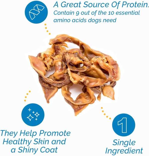 Pig Ears Strips for Dogs (8 Oz & 1, 5 pounds) 100% Natural bite size Pork Dog Chews From 123 Treats - Image 14