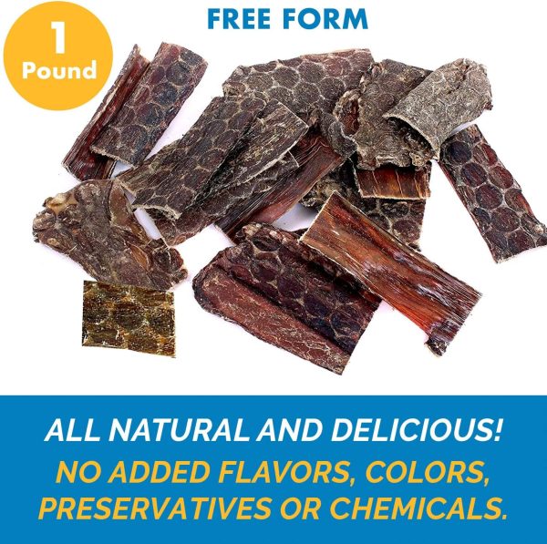 Beef Chews for Dogs (1 Pound) Gullet Jerky treats  | All Natural Esophagus Treats - Image 3