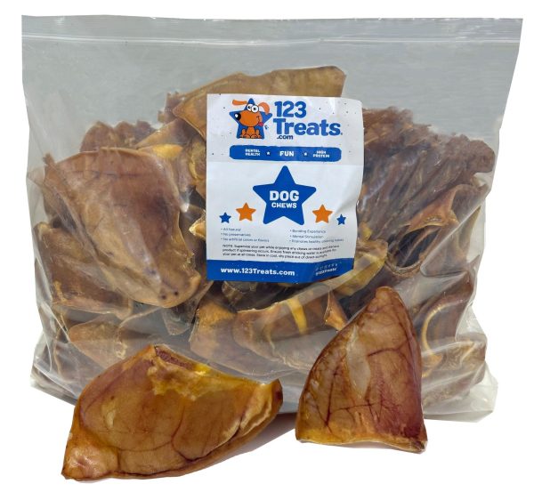 PIG EARS for Dogs Large or Whole sizes -  100% Natural Pork Ears Full of Protein for Your Pet By 123 Treats - Image 24