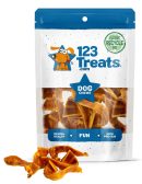 Pig Ears Strips for Dogs (8 Oz & 1, 5 pounds) 100% Natural bite size Pork Dog Chews From 123 Treats