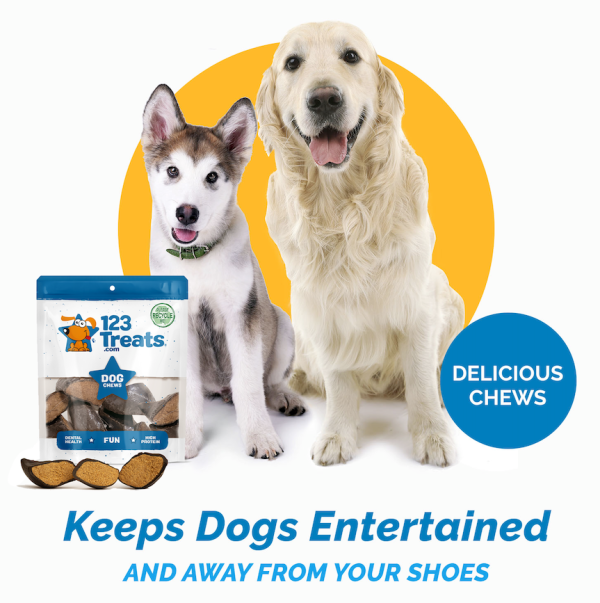 CHEESE FILLED COW HOOVES with Bacon flavor 3 or 10 Count | 100% Natural Dog Dental Treats | Beef Hoof From 123 Treats - Image 2