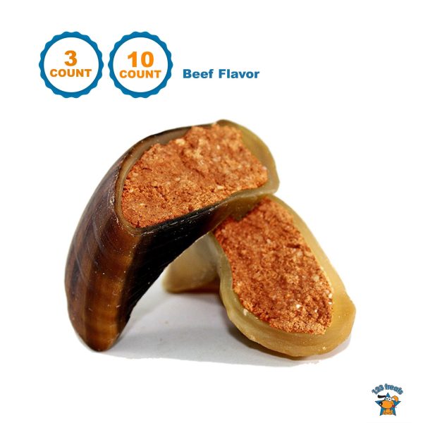 Beef Filled Cow Hooves (3 or 10 Count) 100% Natural Dog Dental Treats From 123 Treats - Image 6