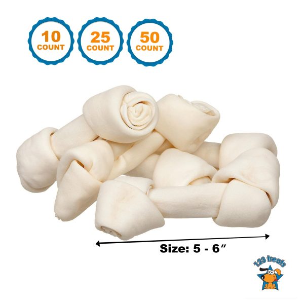 5-6" inches Rawhide Bones | 100% Natural Beef Hides Chews (10, 25 or 50 Count) - Image 10